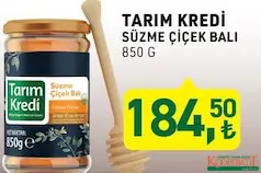 TARIM KREDİ SÜZME ÇİÇEK BALI 850 G TARIM KREDİ SÜZME ÇİÇEK BALI 850 G